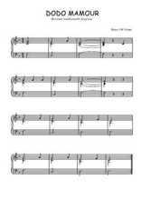 Téléchargez l'arrangement pour piano de la partition de Traditionnel-Dodo-Mamour en PDF